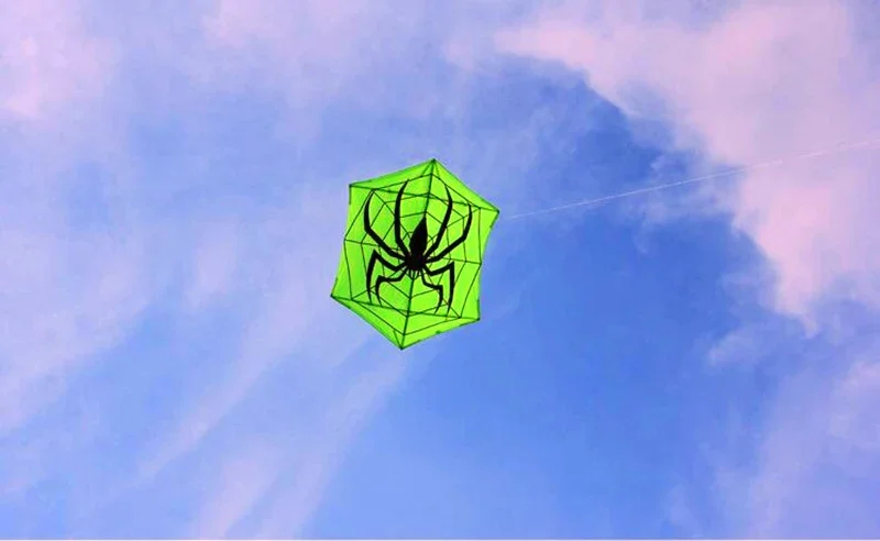 free shipping spider kite flying for adults handle outdoor toys parachute kites hexagonal kite moscas open better kites factory