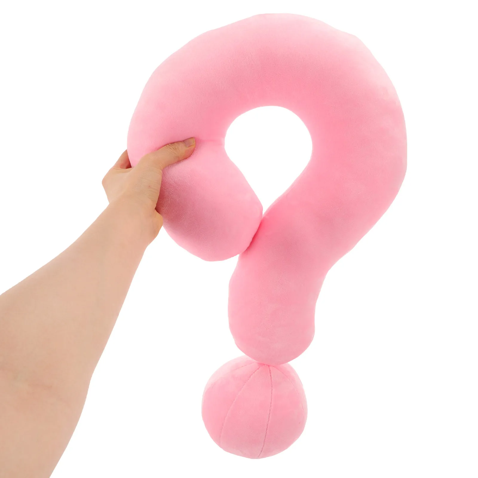 

Question Mark Shape Hugging Pillow Soft Comfortable Decor Pillow for Bed Sofa Car Office Home Use Throw Cushion