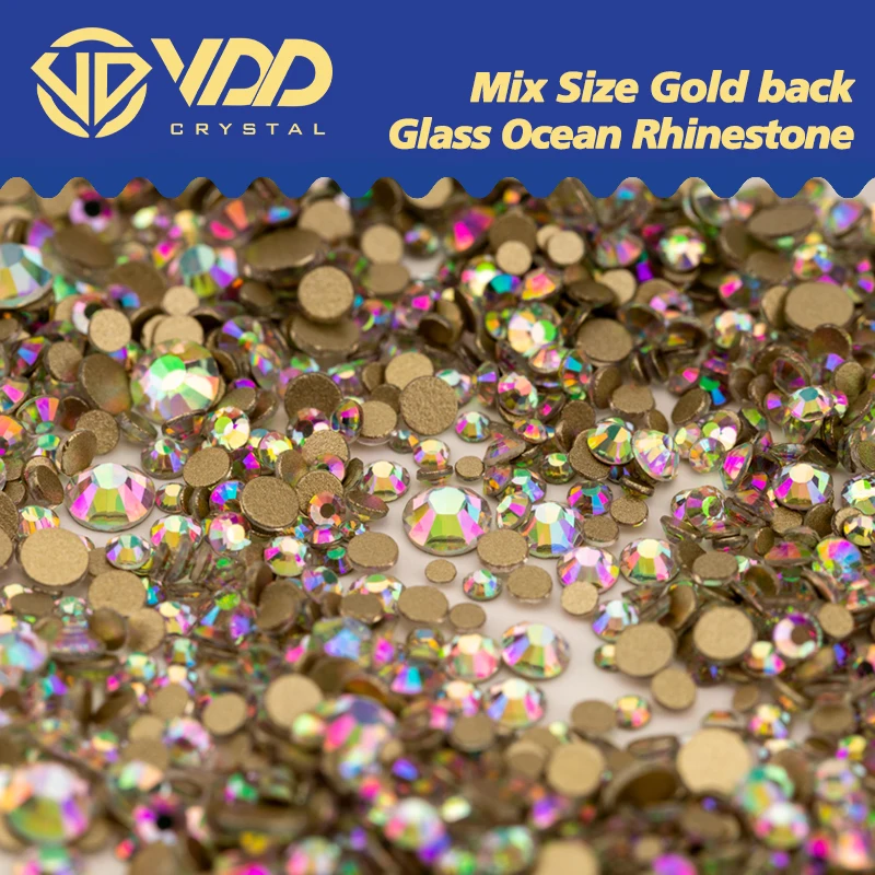 VDD Mix Size SS4-SS20 222 Spring Bloom Glass Rhinestones Crystal Glitter Strass Stones For Nail Art DIY Crafts Decoration