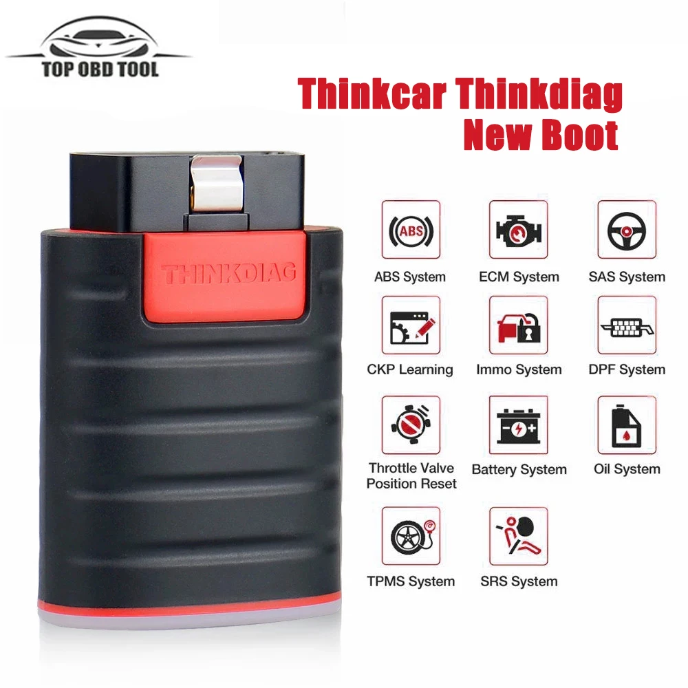 2023 Original THINKCAR New Version Scanner Adapter with All Software 1 Year Free Diagnostic Tool Car OBD2 ECU Coding Active Test