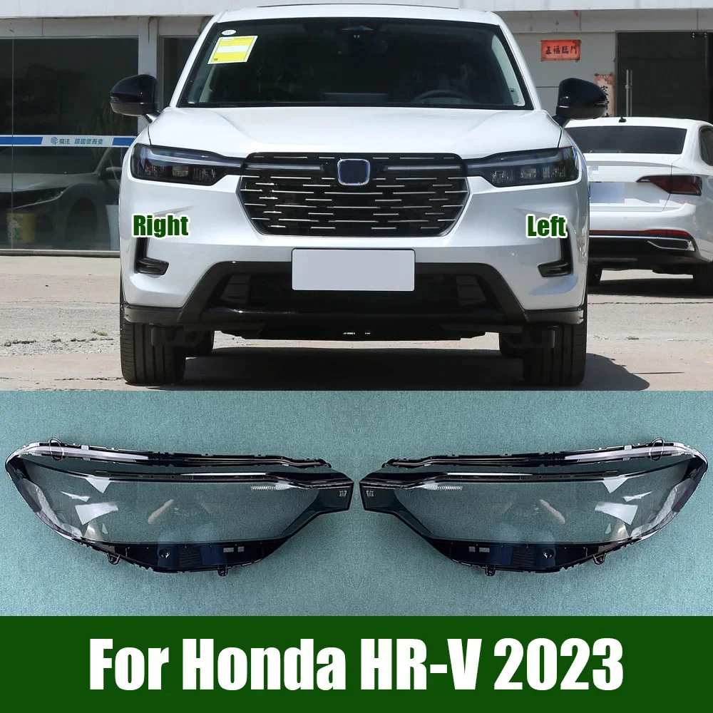 

For Honda HR-V 2023 Front Headlight Cover Transparent Lamp Shade Headlamp Shell Lens Plexiglass Replace Original Lampshade