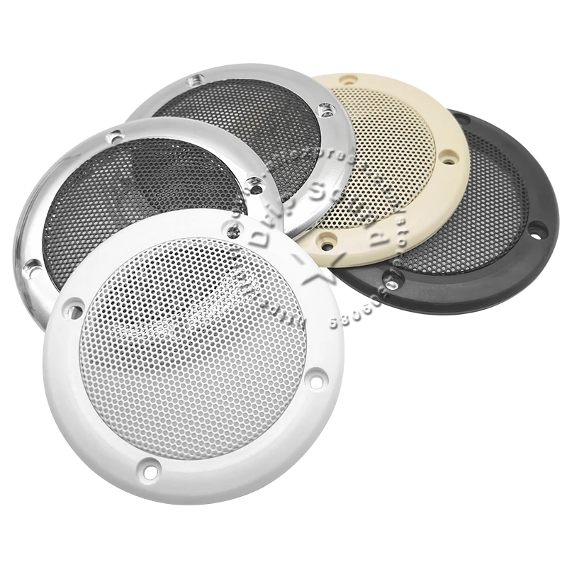 For 3.5" inch Car Audio Speaker Conversion Net Cover Decorative Circle Metal Mesh Grille Protection