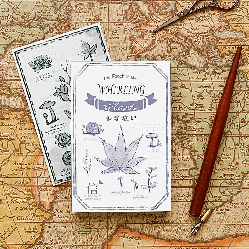 30PCS Whirling Plant Postcards - огляд і ціна Collectible Vintage Greeting Cards