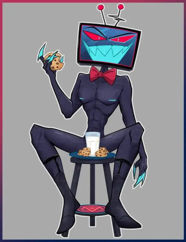 15Cm Acrylic Standees for Hazbin Hotel Creative Desktop Decorations Anime Character Standing Plates Niffty Vaggie Charlie Husk