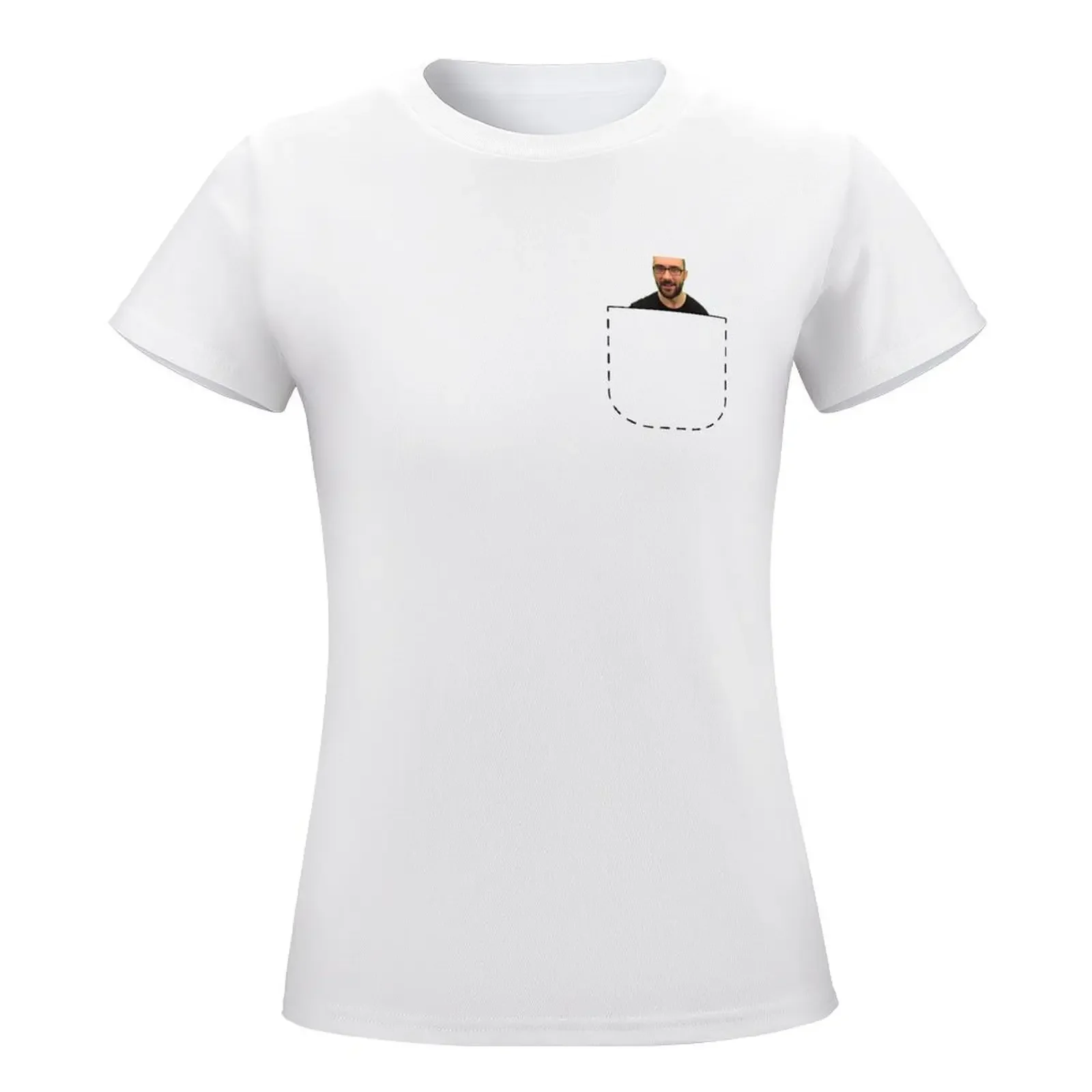 Vsauce Peekaboo-T-shirt pour femme, vêtement féminin, printemps 2024