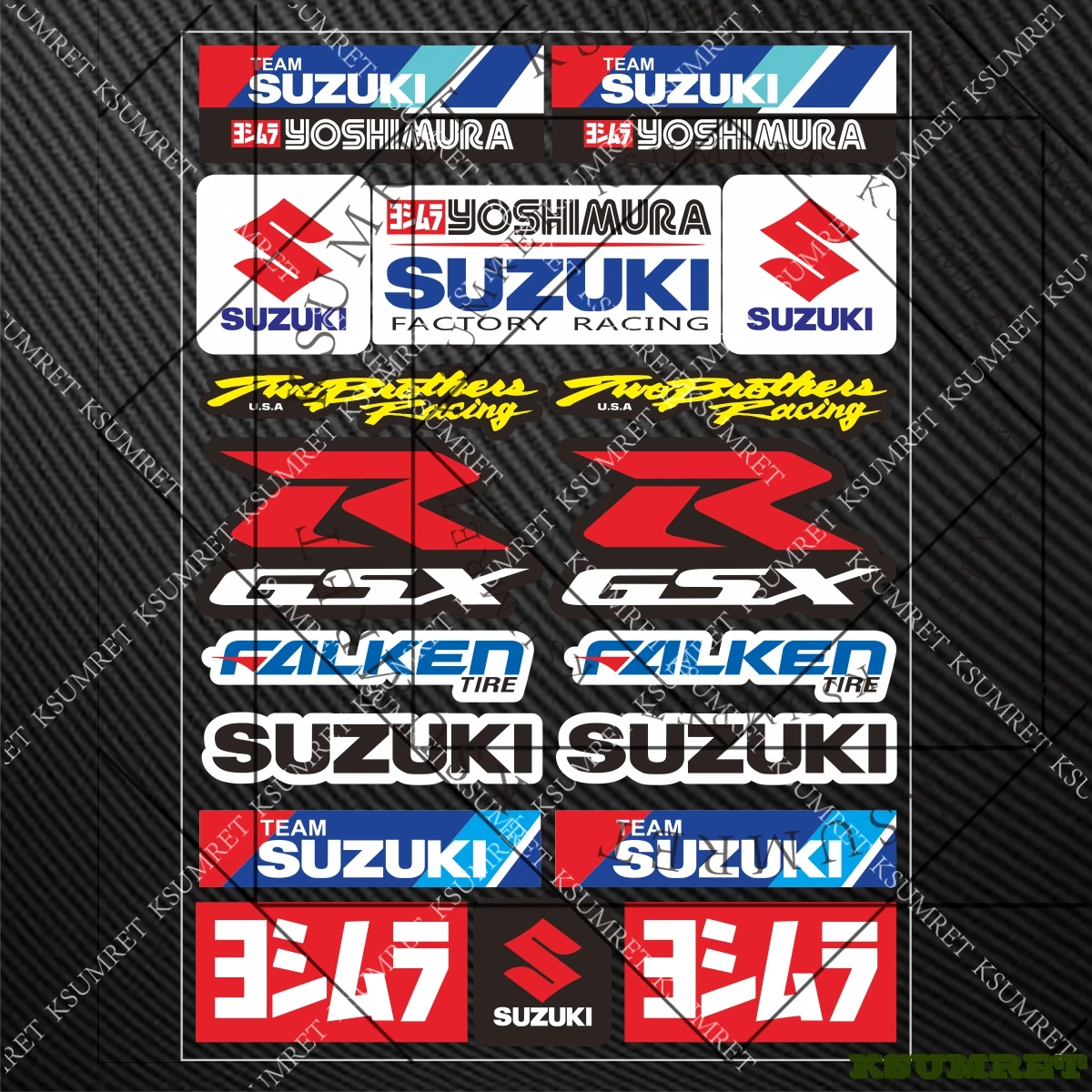 

For Suzuki Motorcycle Stickers Helmet Logo Decals