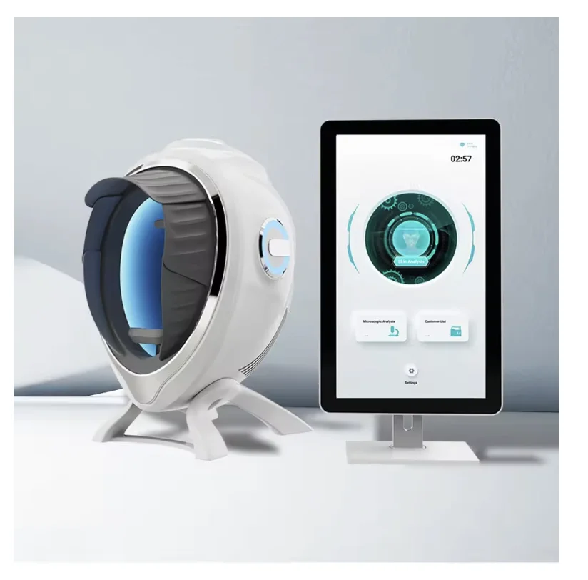Comprehensive Skin Analysis 3D AI Facial Skin Analyzer Detects and Diagnosis Skin Problem with 8-Spectrum Professional Analysis