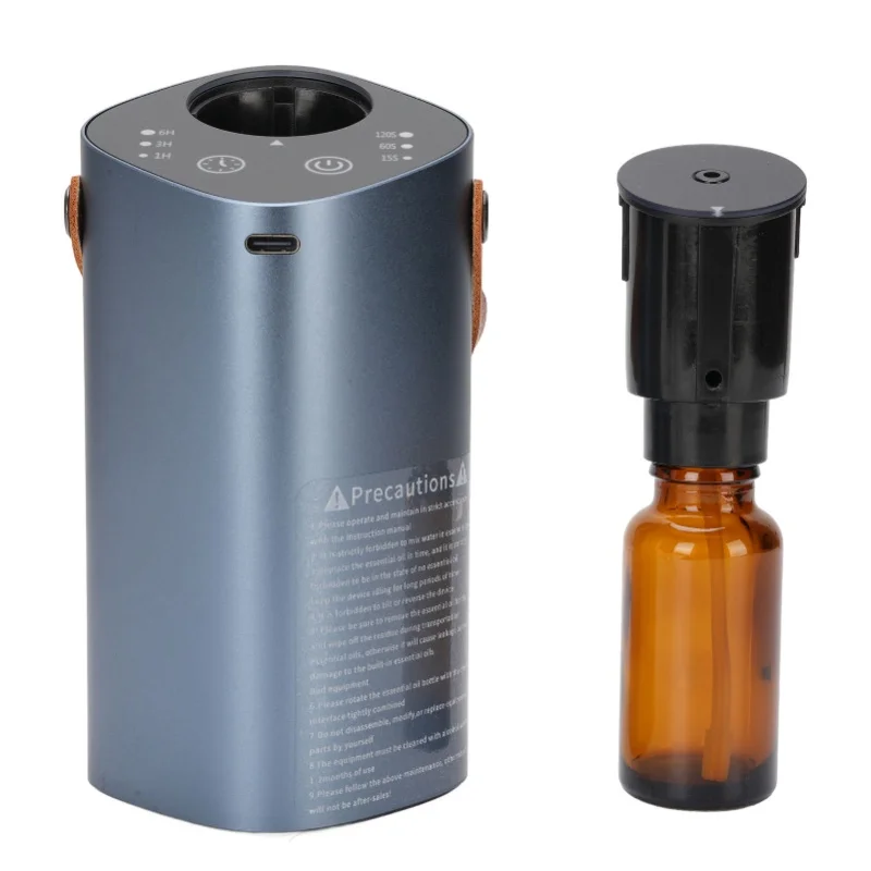 

Безводный диффузор эфирного масла, тихий диффузор для ароматерапии с ручкой, аккумулятор 2000 мАч, таймер, герметичный для автомобиля, домашнего офиса