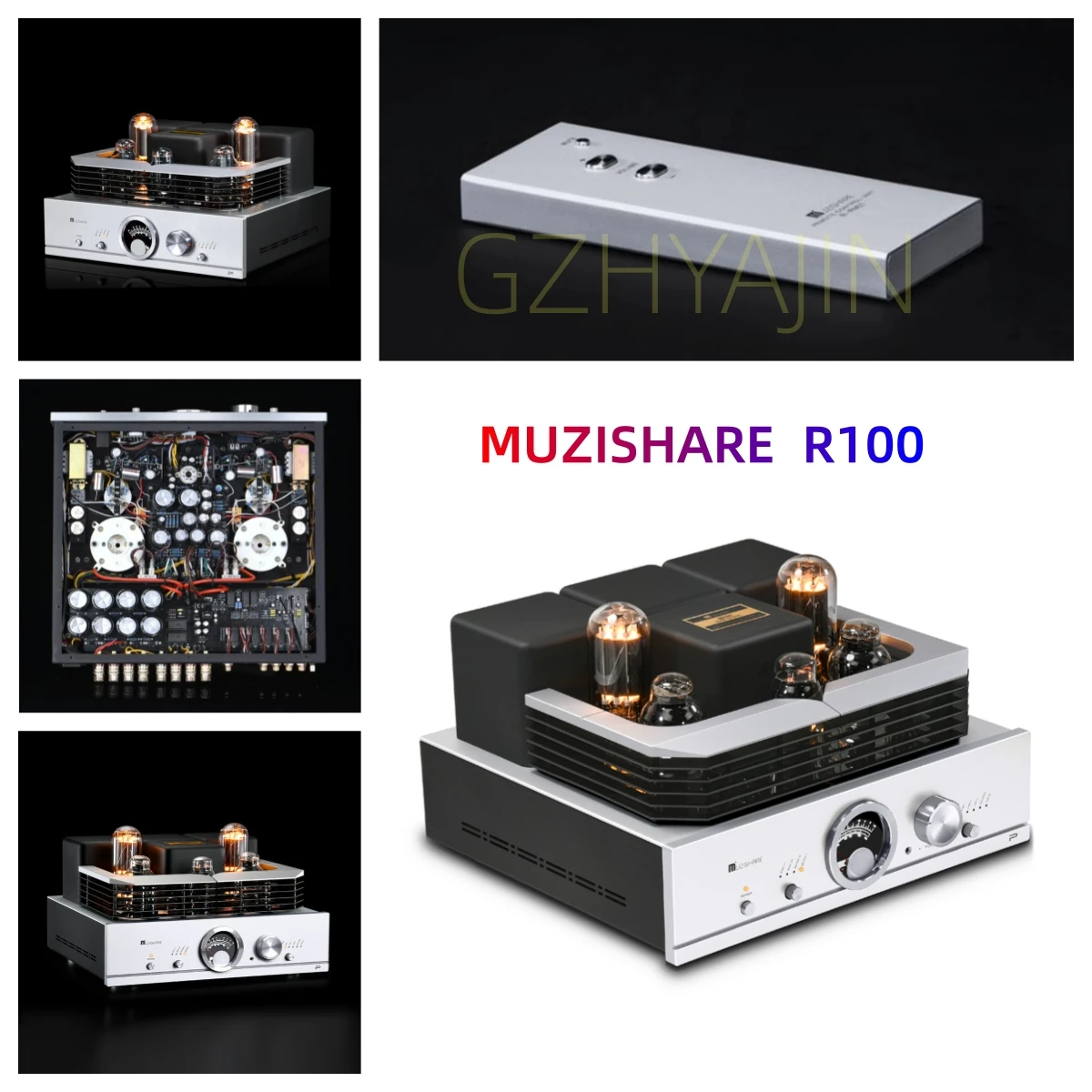 New MUZISHARE R100 300B Push 845 805 211 Pure Class A 50W Power Electronic Tube Amplifier