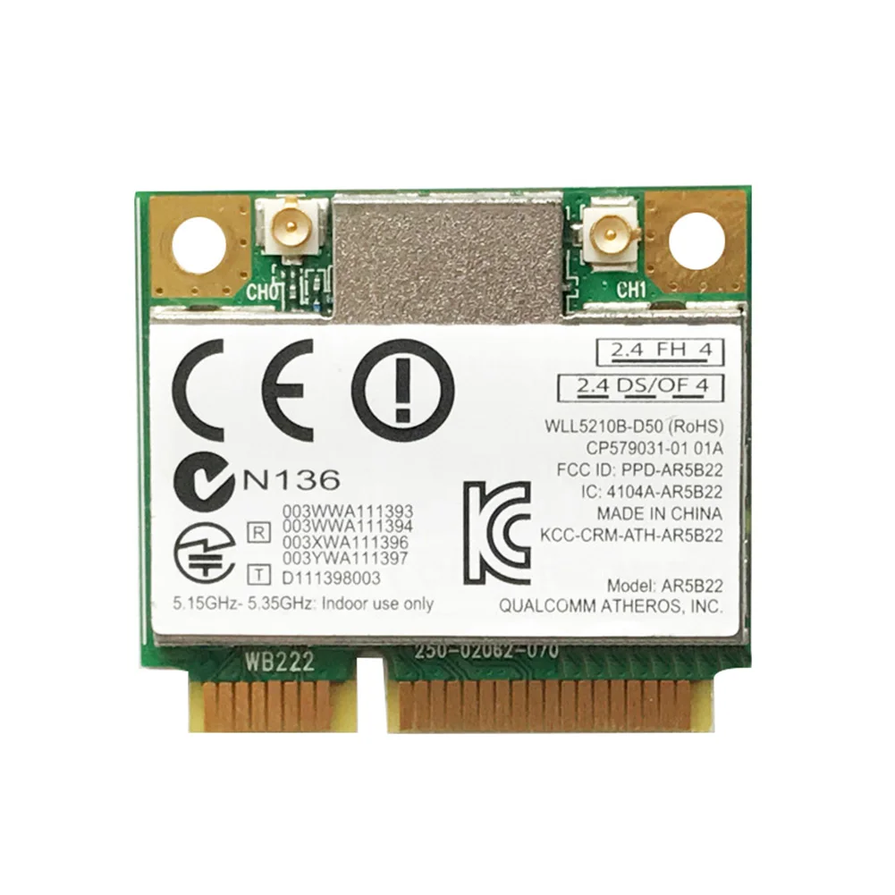 2.4G/5G Mini PCI-E محول لاسلكي 300Mbps بلوتوث واي فاي بطاقة الشبكة 802.11a/b/g/n واي فاي بطاقة الشبكة اللاسلكية لأجهزة الكمبيوتر المحمول