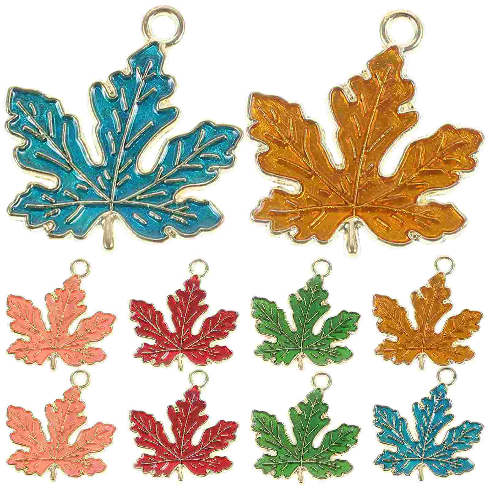 10Pcs Mini Maple Leaf Pendants Multi-Function Leaf Charms Jewelry DIY Leaf Charms Crafts Pendants leave charms pendant