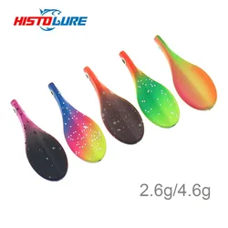 HISTOLURE 낚시 금속 루어 인라인 송어 낚시 스푼, UV 컬러 스피너 미끼, 인공 하드 미끼 지그, 2g, 2.6g, 4.6g