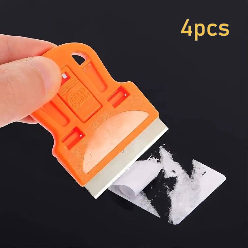 4pcs Gumming spatula to remove decals, stickers and old glues, glass and auto window film glue remover