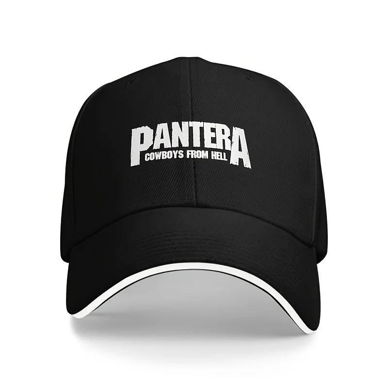 

Pantera Band Baseball Cap" From Hell" Baseball Cap - Black, Lightweight Polyester, Adjustable Fit, Casual Style