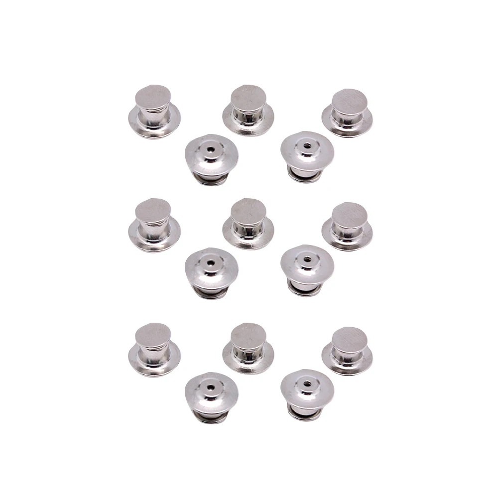 

30pcs Pin Backs Metal Locking Clasp Keepers Brooch Badge Accessories Jewelry Display Books Lanyards Bags Vests Hats Lapel