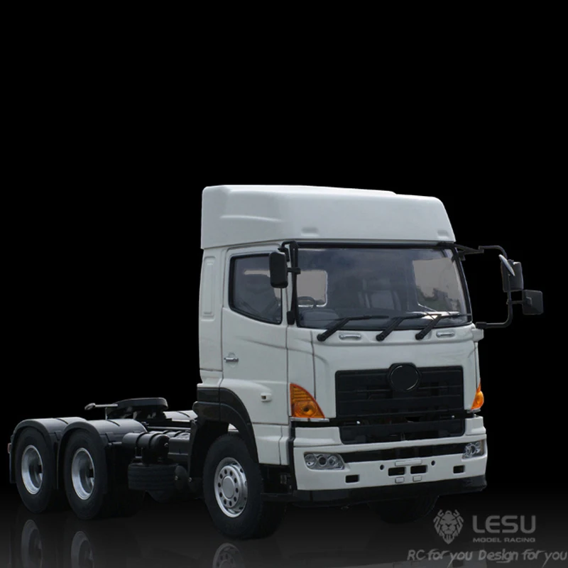 Modèle de camion de simulation LESU1/14, tracteur Tamiya 6tage, tos en métal, voiture modifiée