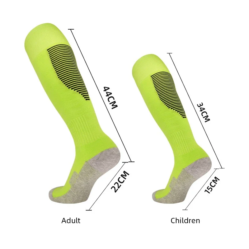 Knee High Football Socks For Men Children Towel Sole Thickened Soccer Sport Elite Terry Socks