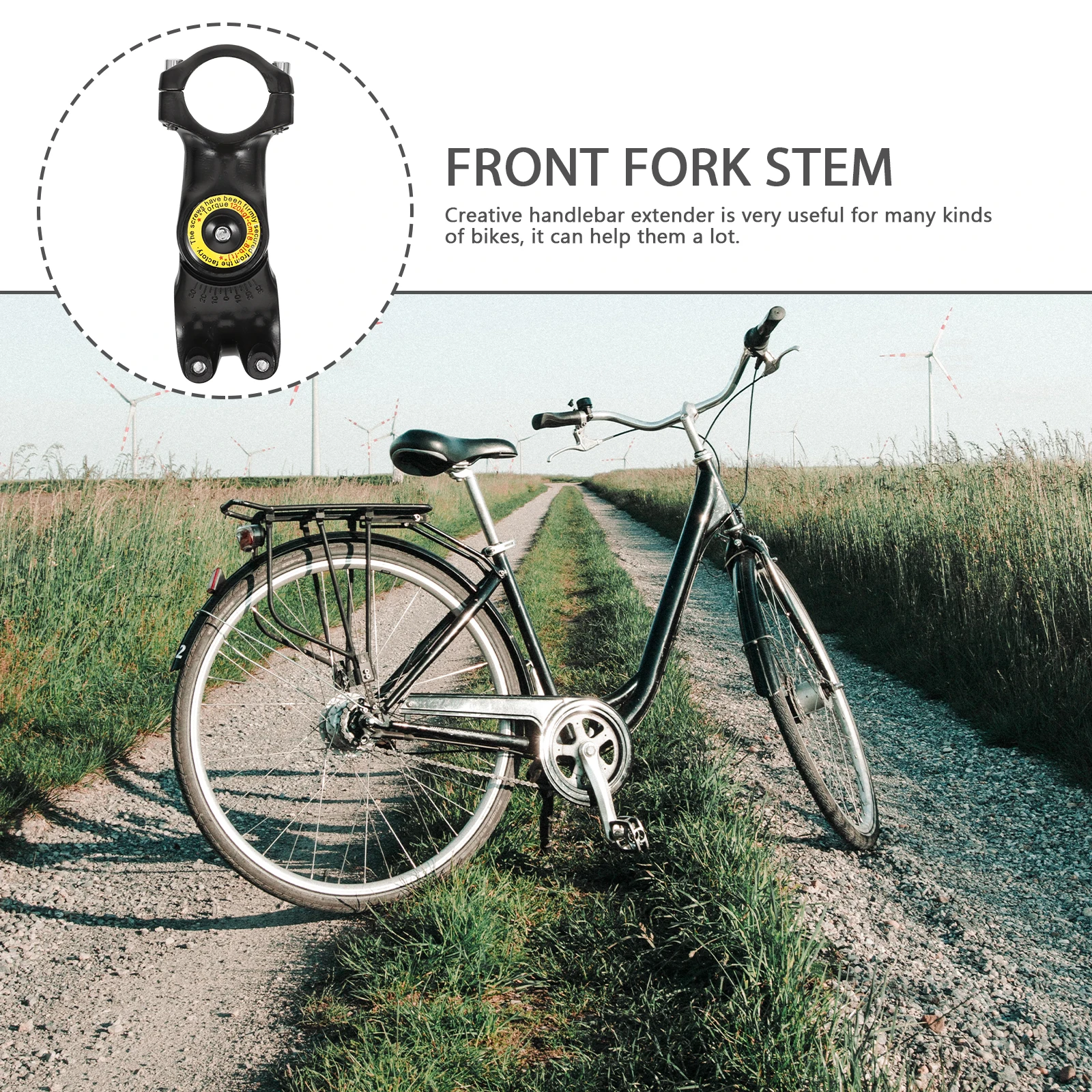 

H Riser Stem Refit Adjustable Mountain Bike Alloy Front Fork Accessories Bike H Riser Stem Raiser Practical