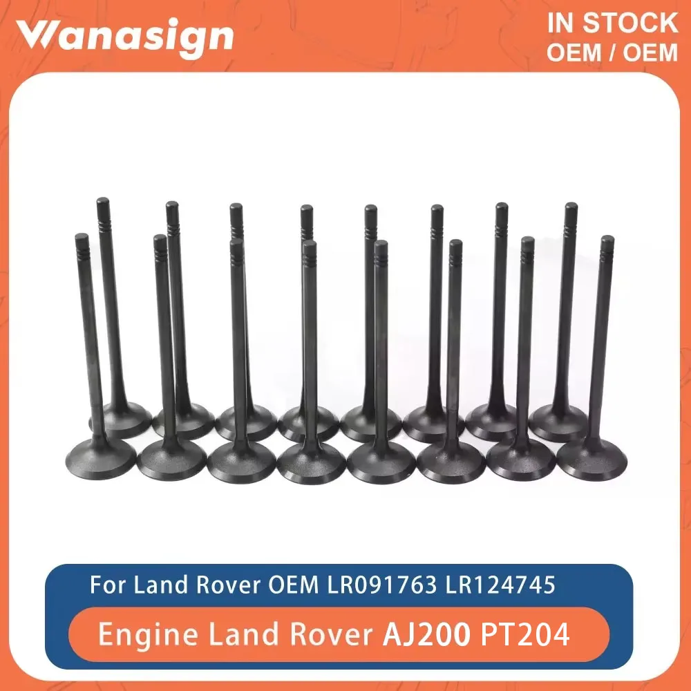 

16Pcs Engine Intake & Exhaust Valve Set Fit 2.0 L For Land Rover Range Rover L550 L551 L494 AJ200 PT204 Jaguar XE 2.0L GAS