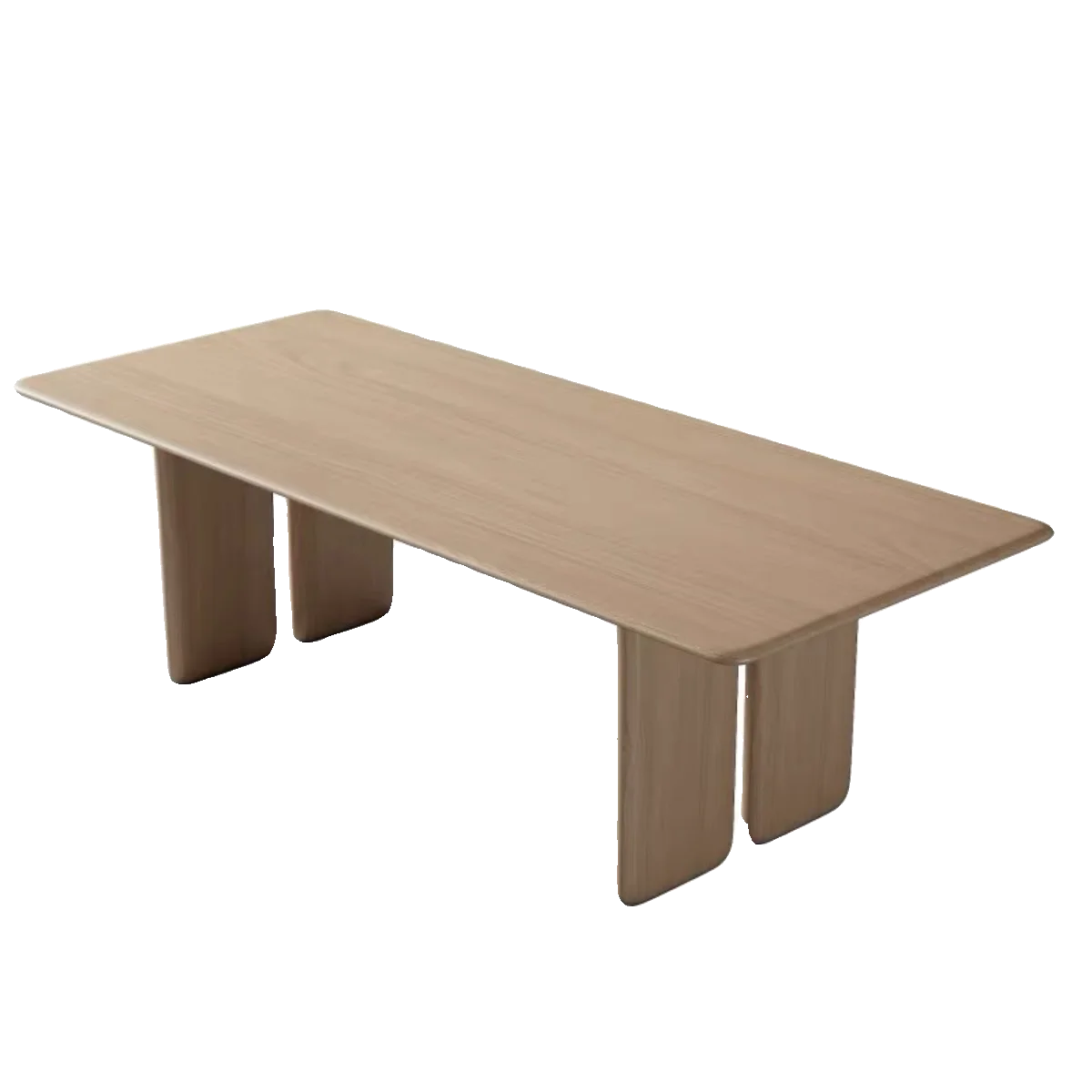 #Wabi Sand wind pure solid wood dining table Nordic minimalist rectangular conference table log large board workbench creative
