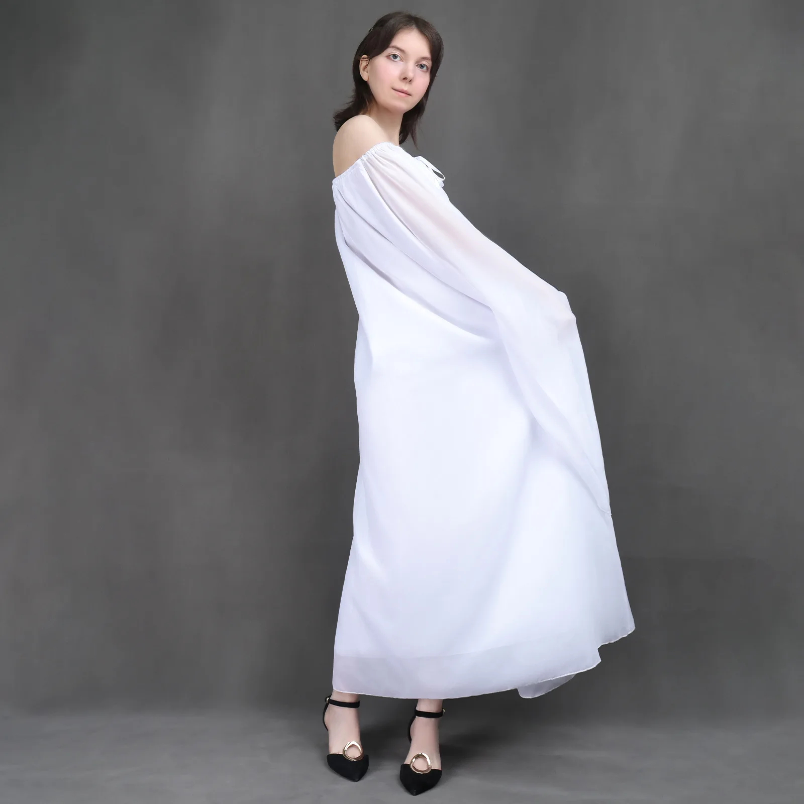 أزياء بادمي أميدالا التأثيرية لشخصية الفيلم فستان أبيض للهالوين ملابس تنكرية للحفلات للنساء البالغات