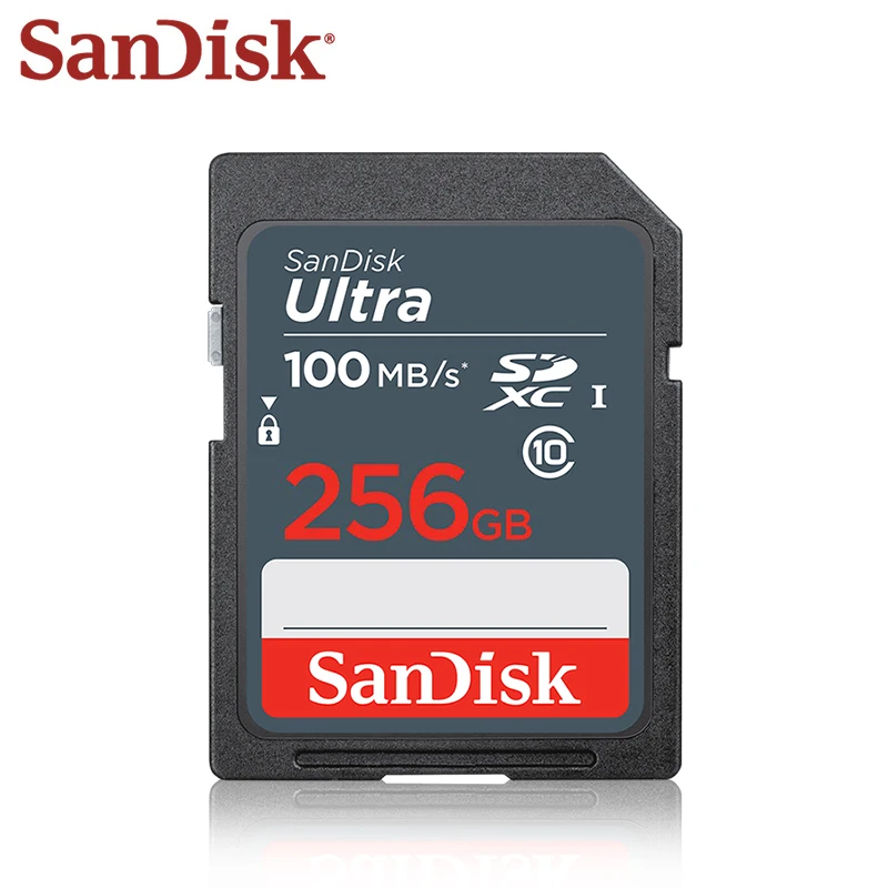 Original SanDisk Ultra SD Card SDHC Memory card 16GB 32GB SDXC Card 64GB 128GB 256GB Class 10 Storage Flash Card for Camera