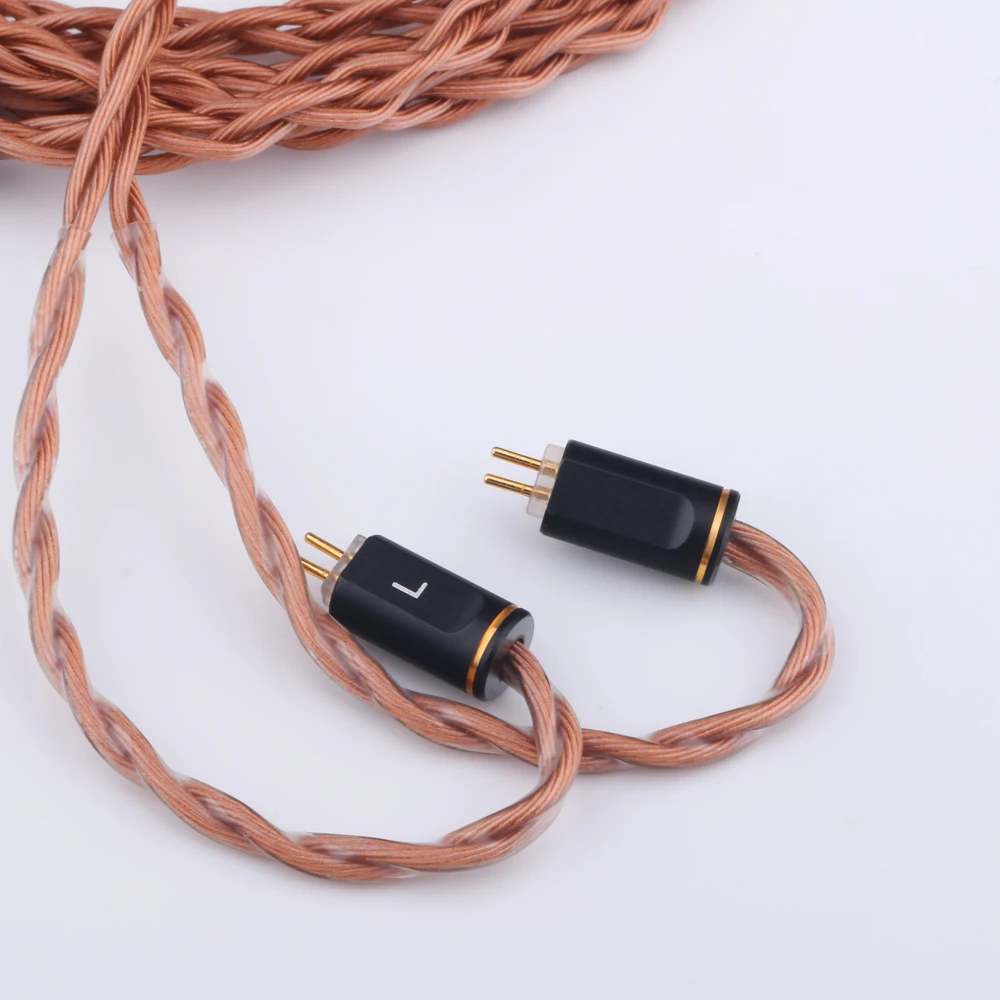 Imagem -03 - High-purity Copper Pluggable Headphone Cabo Mmcx Dual Pin 4.4 mm 2.5 mm 3.5 mm 4.4 mm Upgrade Iem 5n