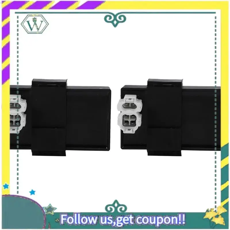 Caja de Encendido CDI de 2 Piezas, Favorita de los Clientes, de Plástico Negro para Honda XL 600 V XL600V Transalp PD06 MS8 CI558