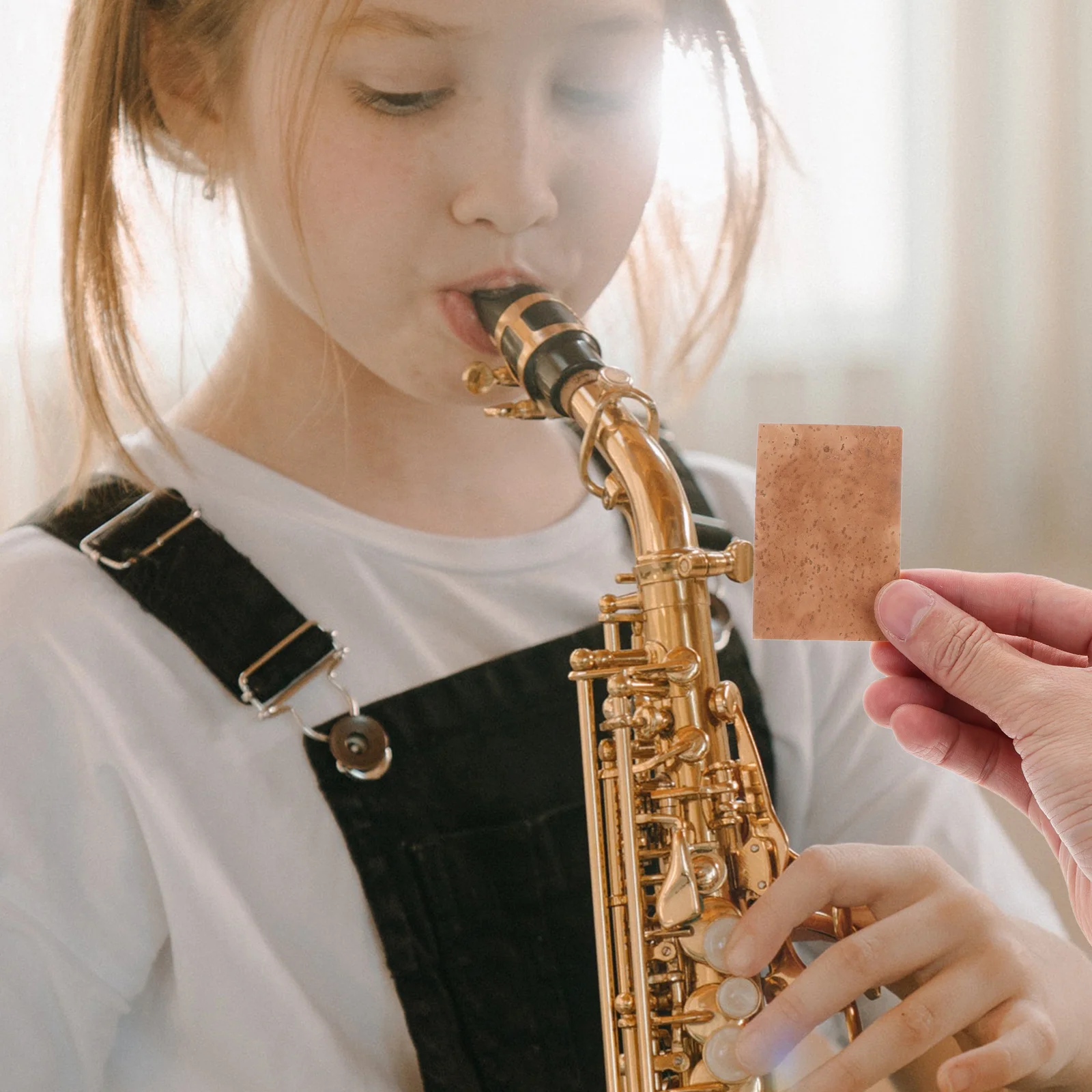 

2Pcs Softwood Sheet for Saxophone Neck Cork Replacement Universal Fit Alto Soprano Tenor Sax Cork Slices Saxophone Accessories