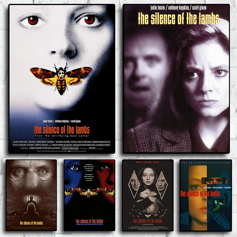 Classic American Movies The Silence of the Lambs Canvas Painting Print Poster For Room Living Wall Art Home Decor Pictures Gift