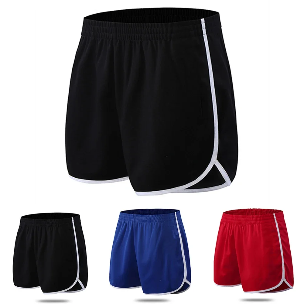 Black Fitness Training Lightweight Bodybuilding Shorts For Men Fitness Summer Wear Regular Fit Running Shorts Solid Color Shorts