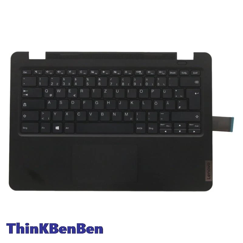 De Duits Zwart Toetsenbord Hoofdkast Palmsteun Shell Cover Voor Lenovo 14W Gen 2 5m11c86287