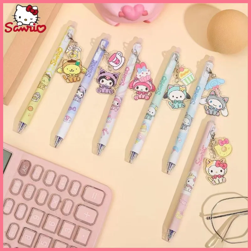 sanrio desenhos animados erasable touch pen alto nivel de aparencia caneta pingente bonito papelaria estudo estudante presentes de escritorio 05 mm 01