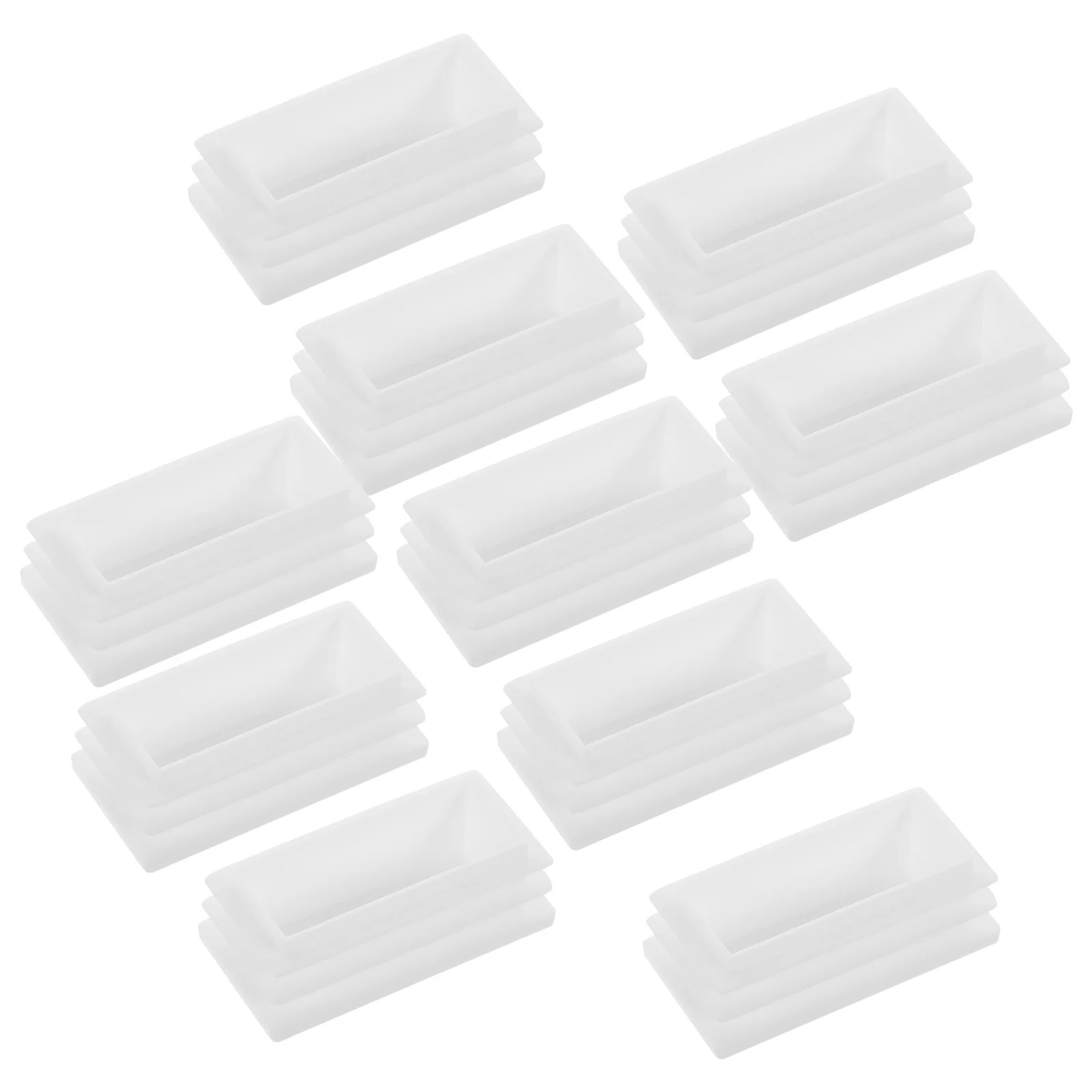 

20Pcs Plastic End Caps Chair End Cover Square Tube Protector Furniture Leg Plugs Floor Protectors Caps for Tube