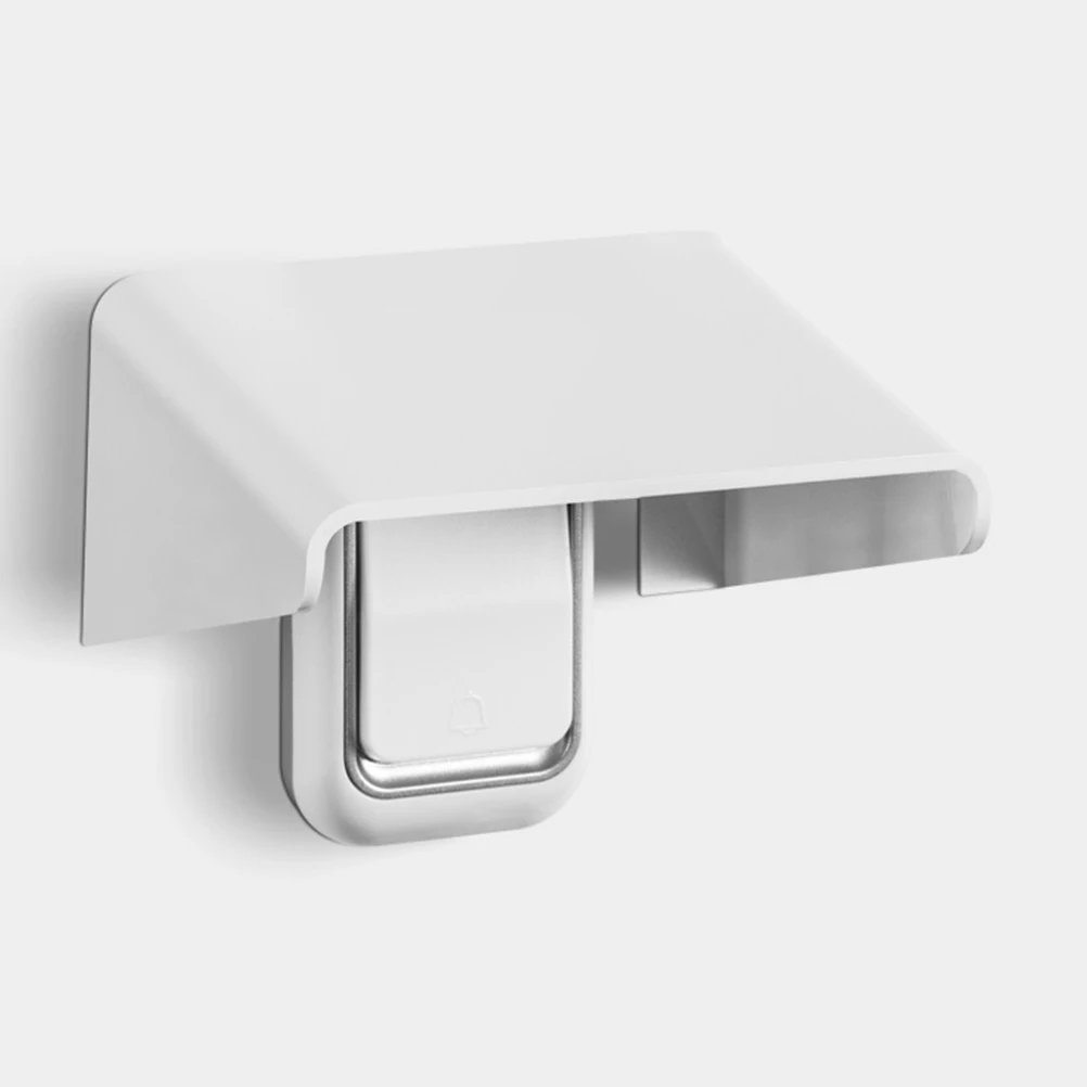 

4Pcs Doorbell Rainproof Cover Waterproof Plastic Protector Rain Cover for Outdoor Attendance Password Access Control