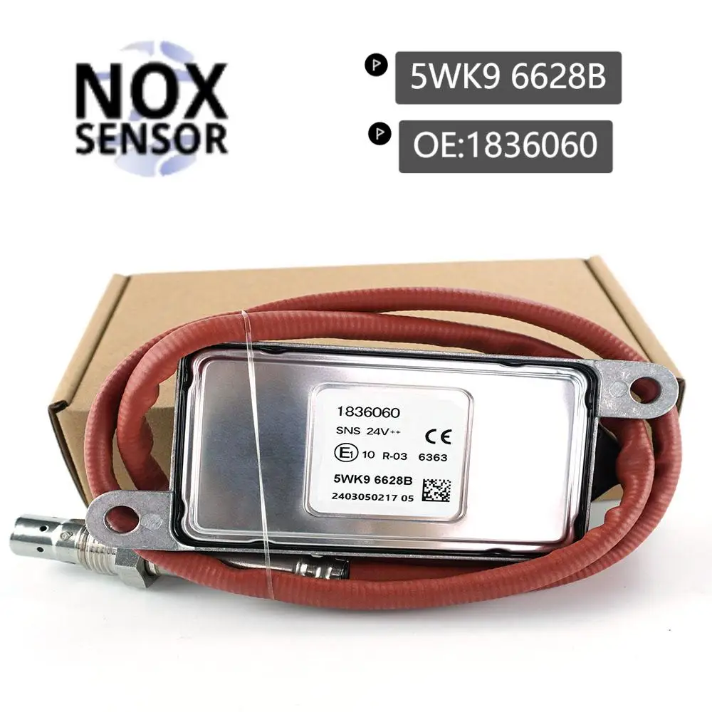 5WK9 6628B NOx Sensor 5WK96628B 1836060 Nitrogen Oxygen Sensor for DAF Truck Engine SCR Emission System