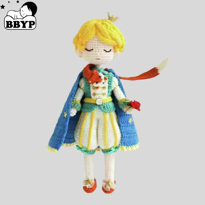 

Handmade Knitting Doll Crochet Prince dolls Crochet Dolls For Home Accessories Craft Toy Ornaments Finished Dolls
