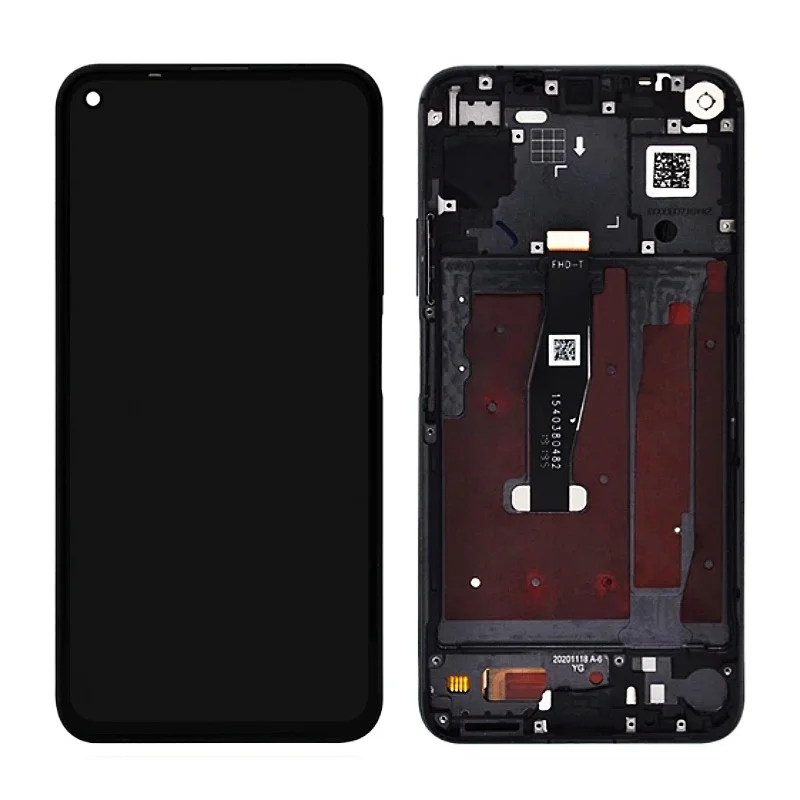 For Huawei Nova 5T LCD YAL-L21 L61A L61D L71A Display Touch Screen With Frame Digitizer Assembly Replacement For Honor 20 LCD