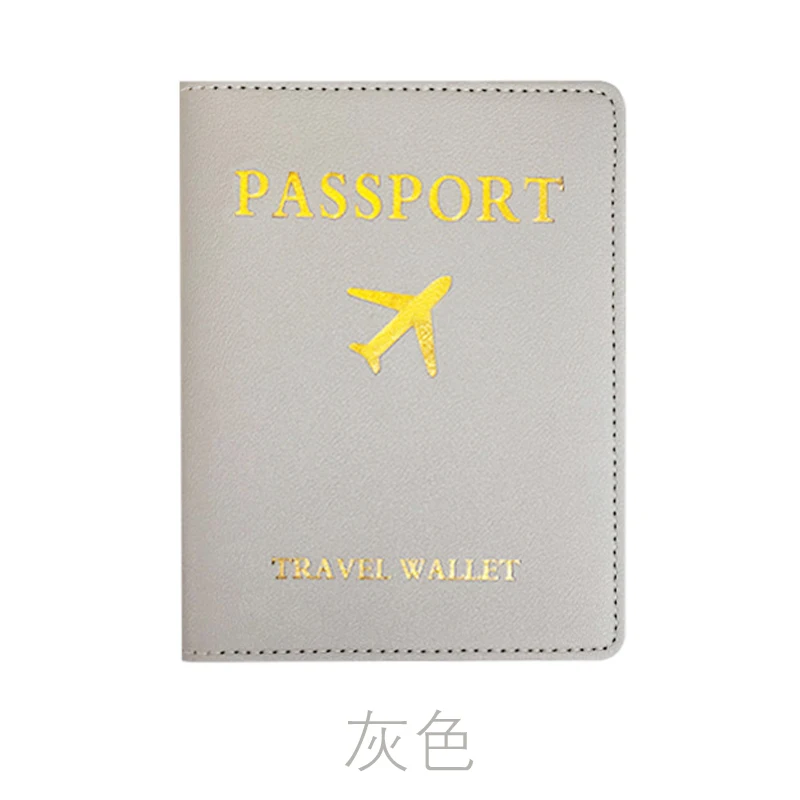 WOTOR แฟชั่นหนัง Passport ป้องกันผู้ถือหนังสือเดินทางท่องเที่ยวกระเป๋าสตางค์ของขวัญ PU หนังการ์ดกระเป๋าเก็บ