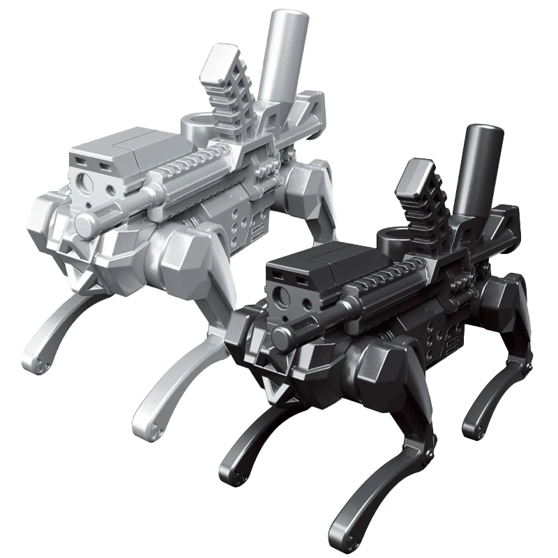 MOC Military Robot Wolf Building Blocks SWAT Mechanical Dog Bricks Toys