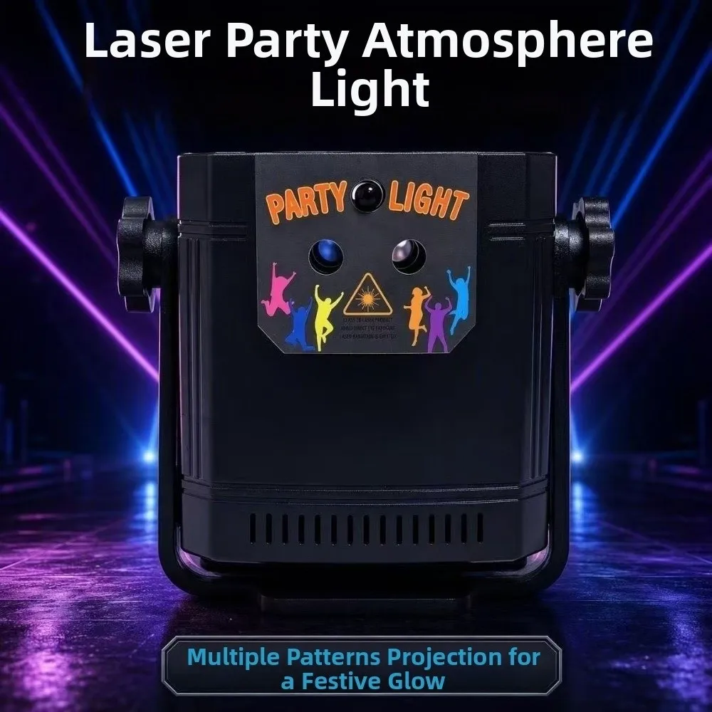 Sound Control Stage Effect Light Angle Adjustable 68 Pattern Disco Party Light Remote Control Creative LED Strobe Light