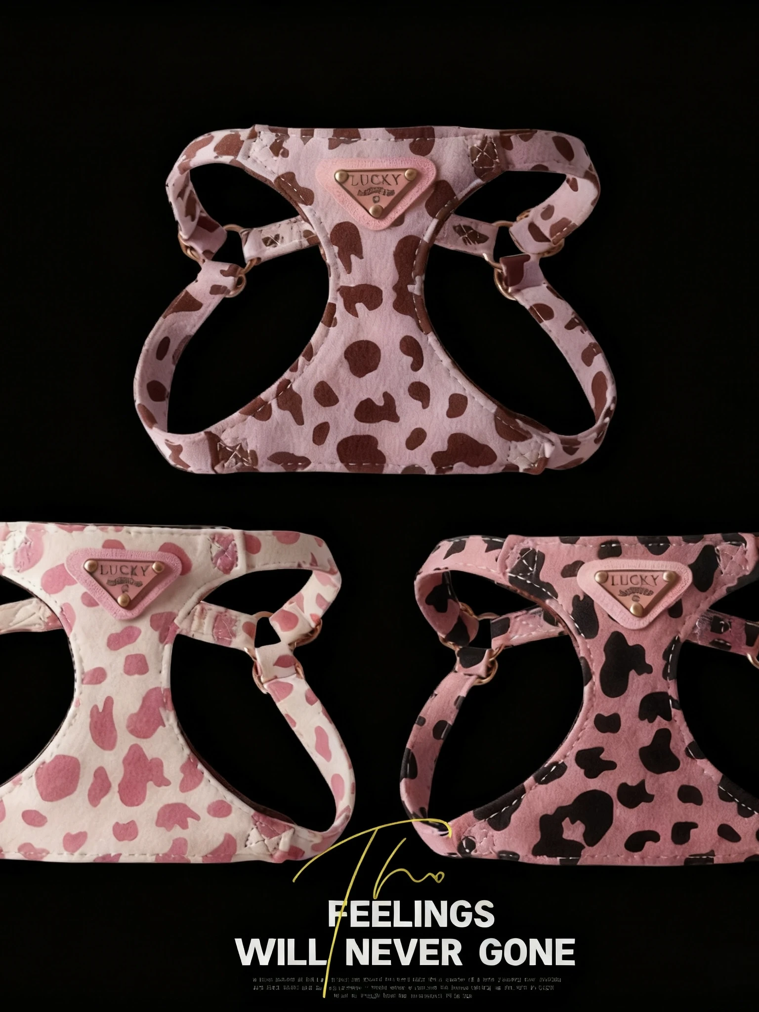 

Набор для выгула собак с лешей и шлейкой с точечным леопардовым принтом для собак мелких и средних пород, выдвижная шлейка из полиэстера, зоотовары