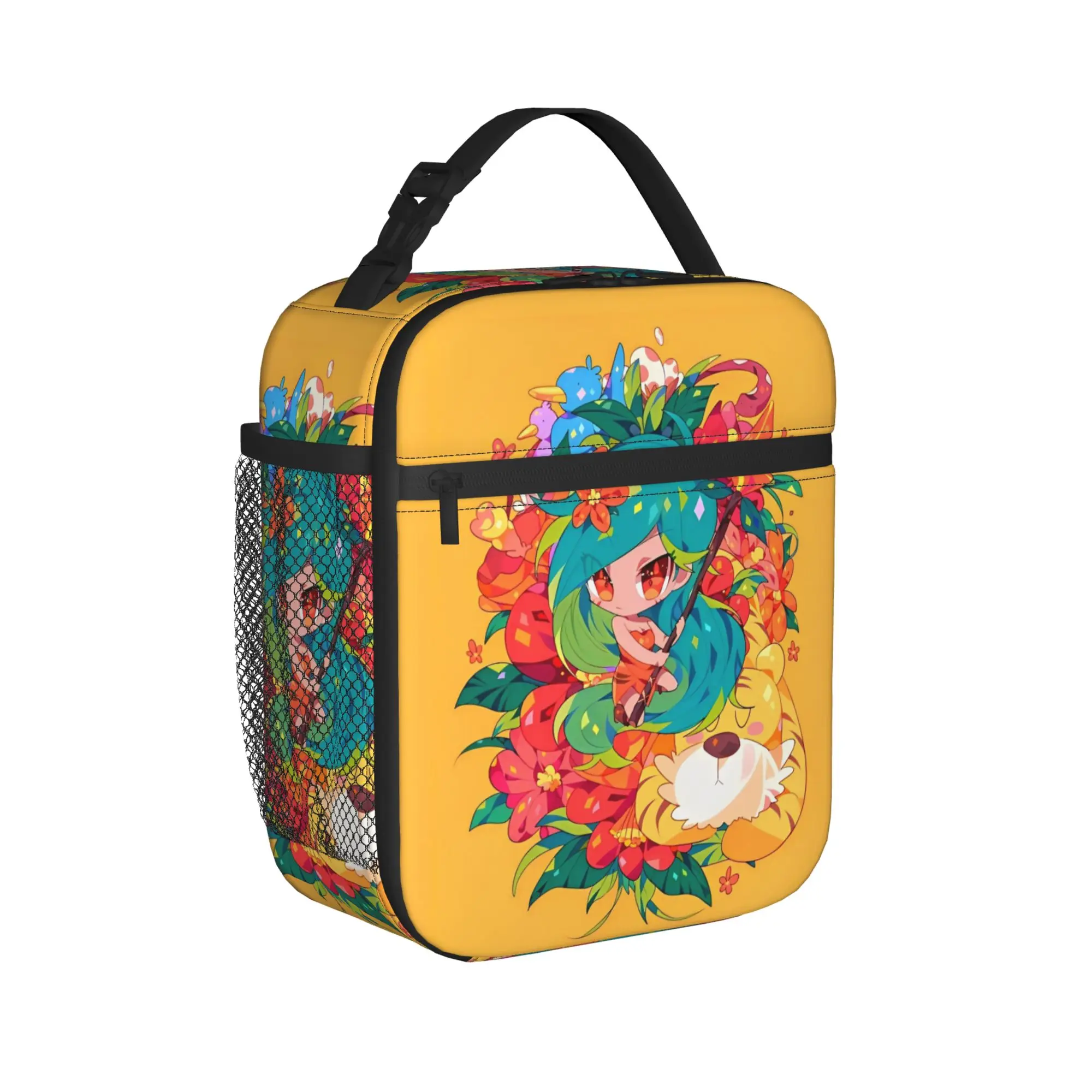 Cookie Run Kingdom Insulated Lunch Bag Thermal Bag Reusable,Lunch Container  High Capacity Tote Lunch Box Food Bag Work  Outdoor