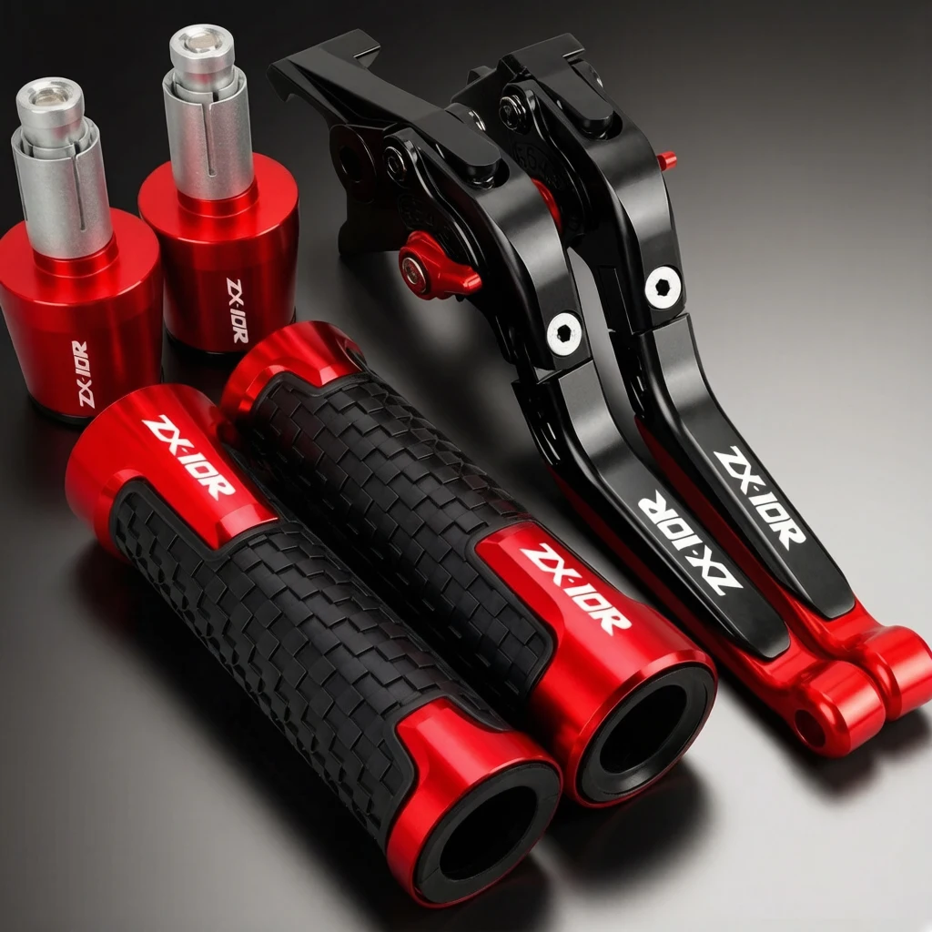 

For KAWASAKI ZX10R ZX-10R ZX 10R 2015 - 2006 Motorcycle Clutch Lever Brake Levers Moto Handlebar Handle Hand Grips Ends Cap