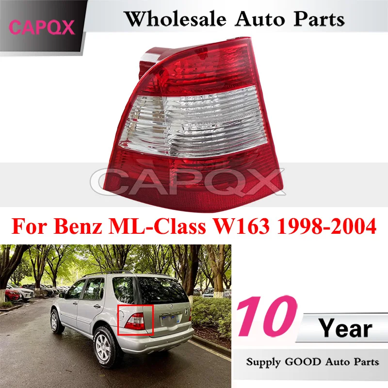 

Задний фонарь заднего бампера CAPQX для Benz ML-Class W163 1998-2004, задний фонарь, задний стоп-сигнал, стоп-сигнал, сигнальный фонарь