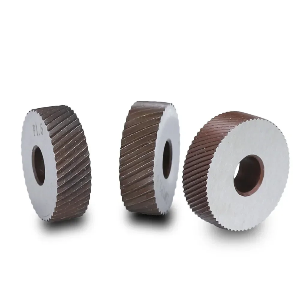 2 pezzi 0.8mm ruota zigrinata diagonale antiscivolo per tornio in metallo