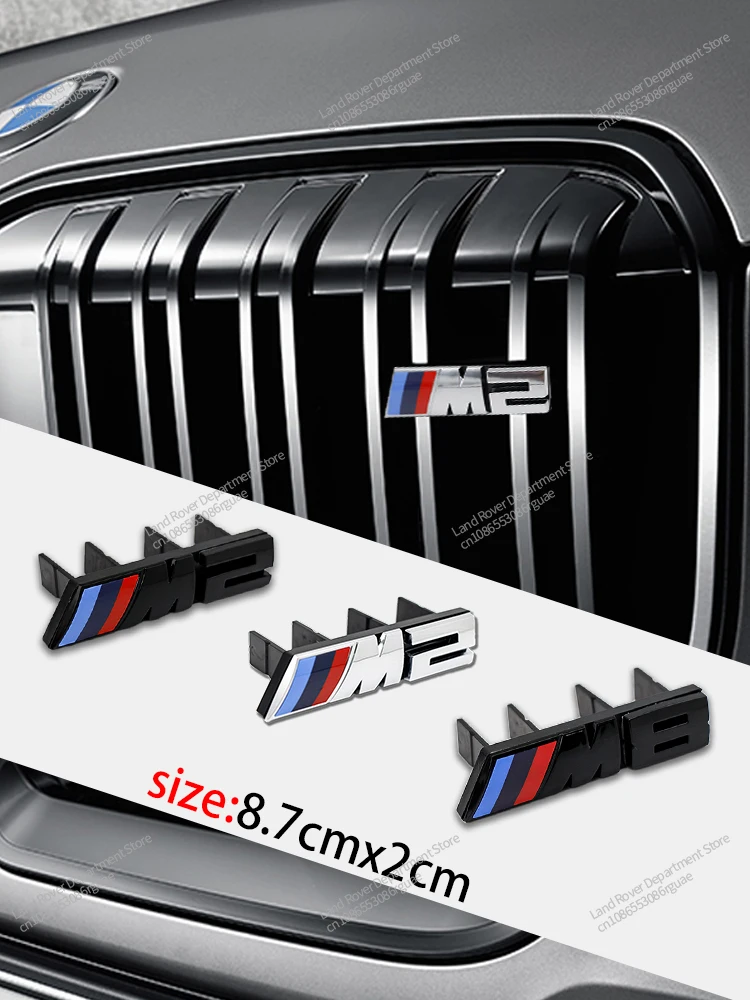 3D Metall Frontgrill Emblem Aufkleber Für BMW M1 M2 M3 M4 M5 M6 M7 M8 G82 G83 F48 G60 F30 Grill Abzeichen Aufkleber Außen Zubehör