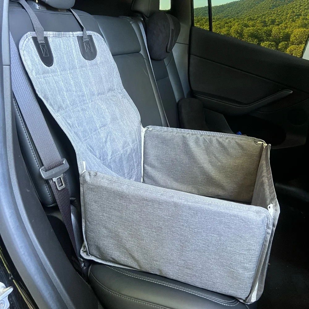 

2025 Premium Car Pet Seat Cover - Waterproof 600D Oxford Fabric with Non-Slip Backing, Universal Front Seat Protector for Dogs/C