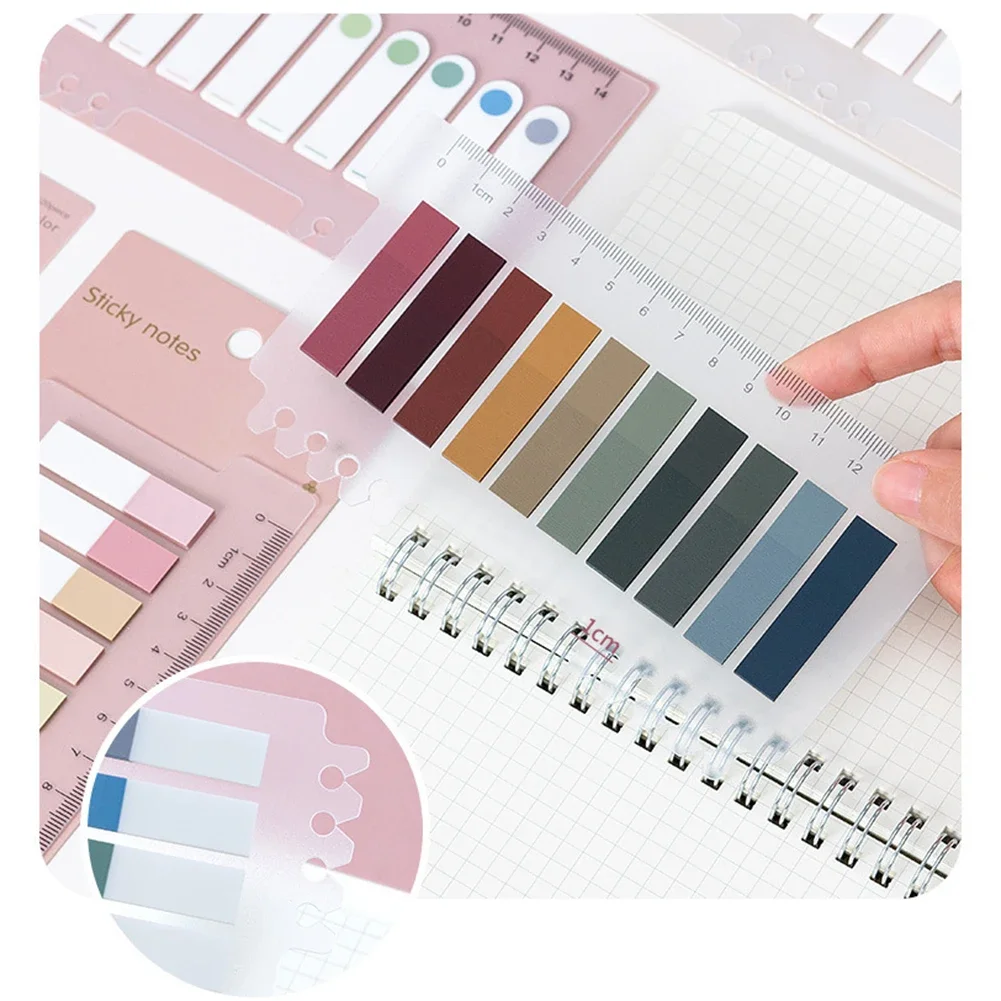 200 Sheets 6Series Color Self-Adhesives Memo Pad Sticky Notes Bookmark Point It Marker Memo Sticker Paper Office School Supplies