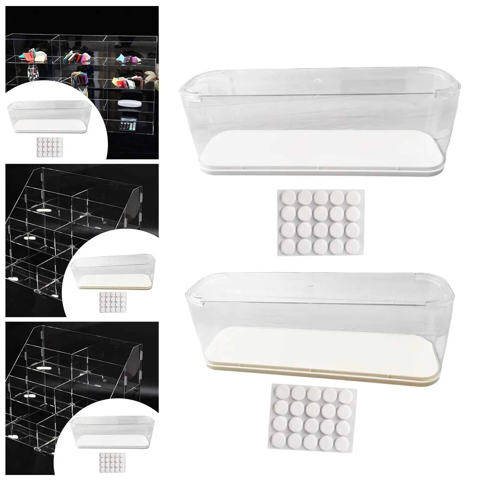 

Figures Display Case Organizer Clear Doll Storage Box for Action Figure Single Layer